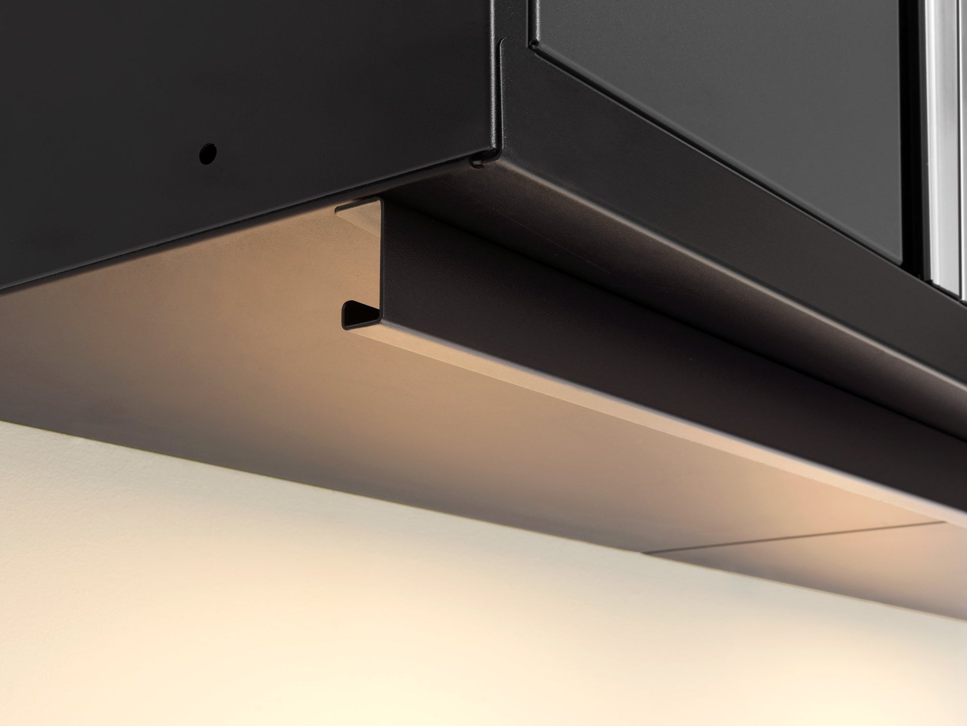 Gray Doors with Bamboo Top / LED Light Only