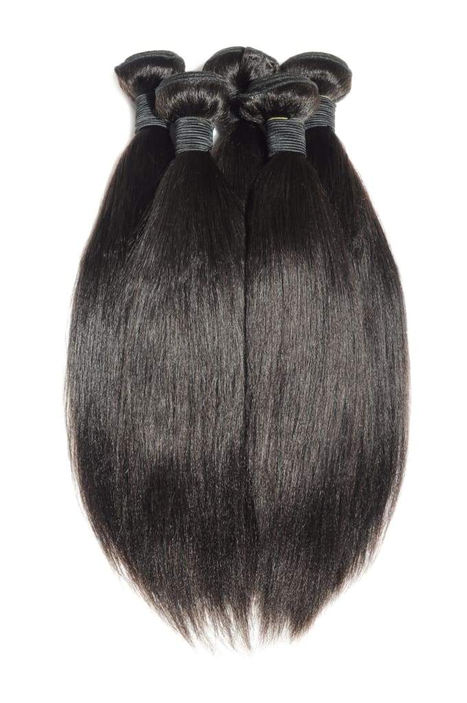 Premium Raw Natural Straight 12 14 16 / Color 3 Bundles Weft - Sew In